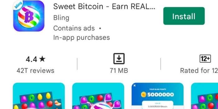Sweet bitcoin app
