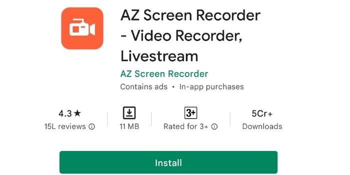 AZ Screen Recorder App 
