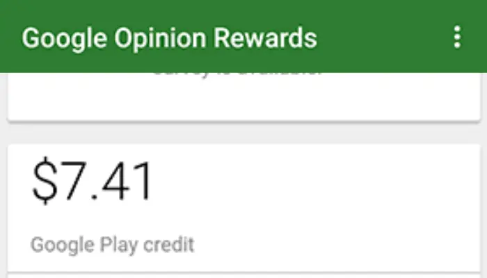 Google Opinion Reward App